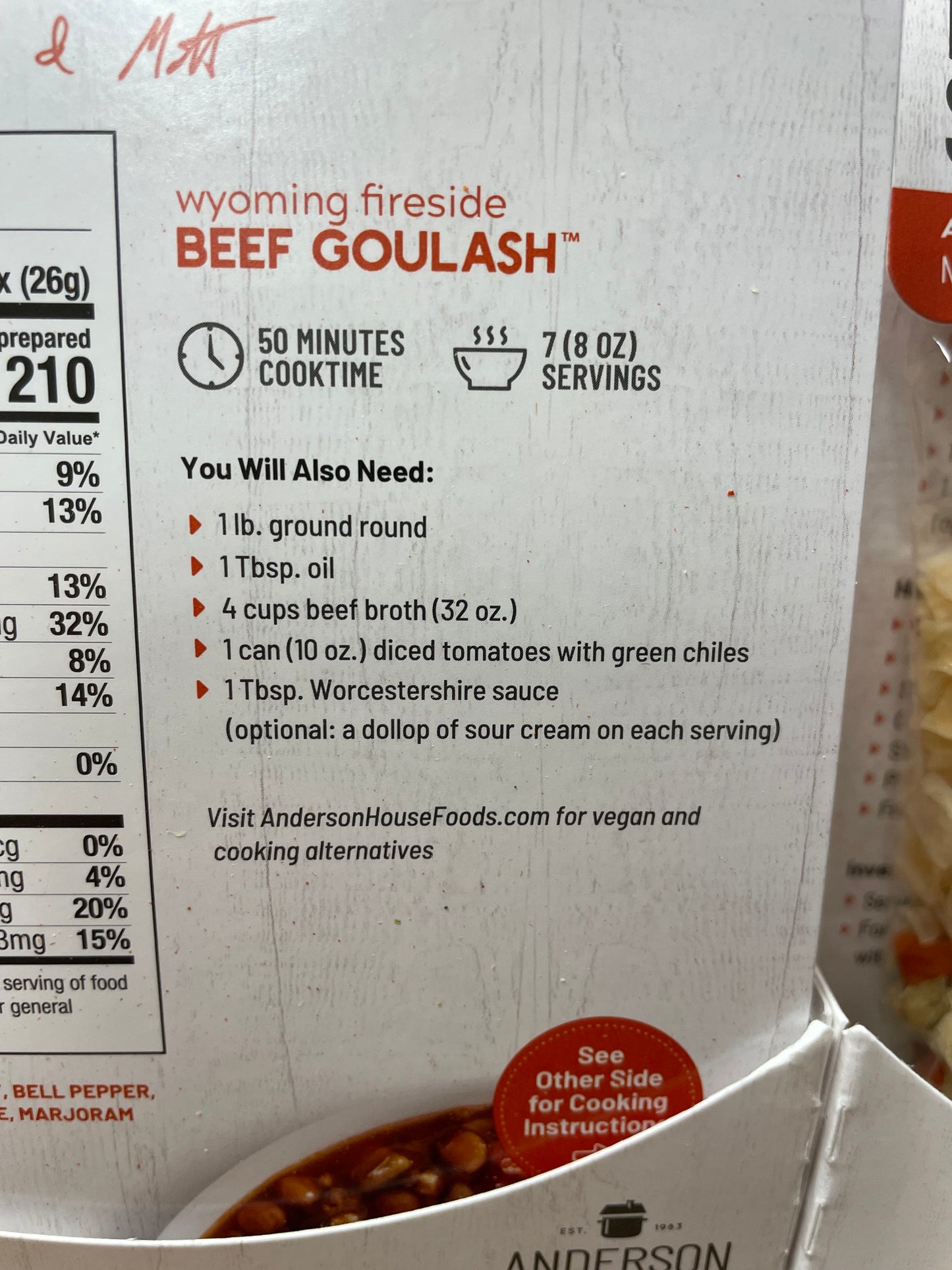 Wyoming Fireside Beef Goulash Mix