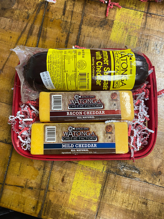 Cheese and Sausage Gift Basket