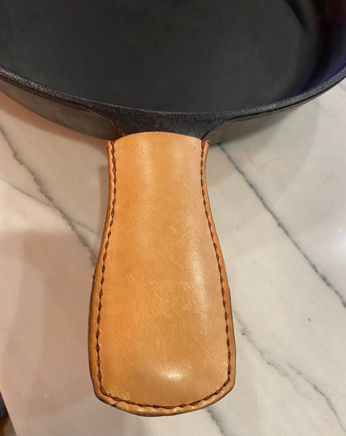 Leather Skillet Handle