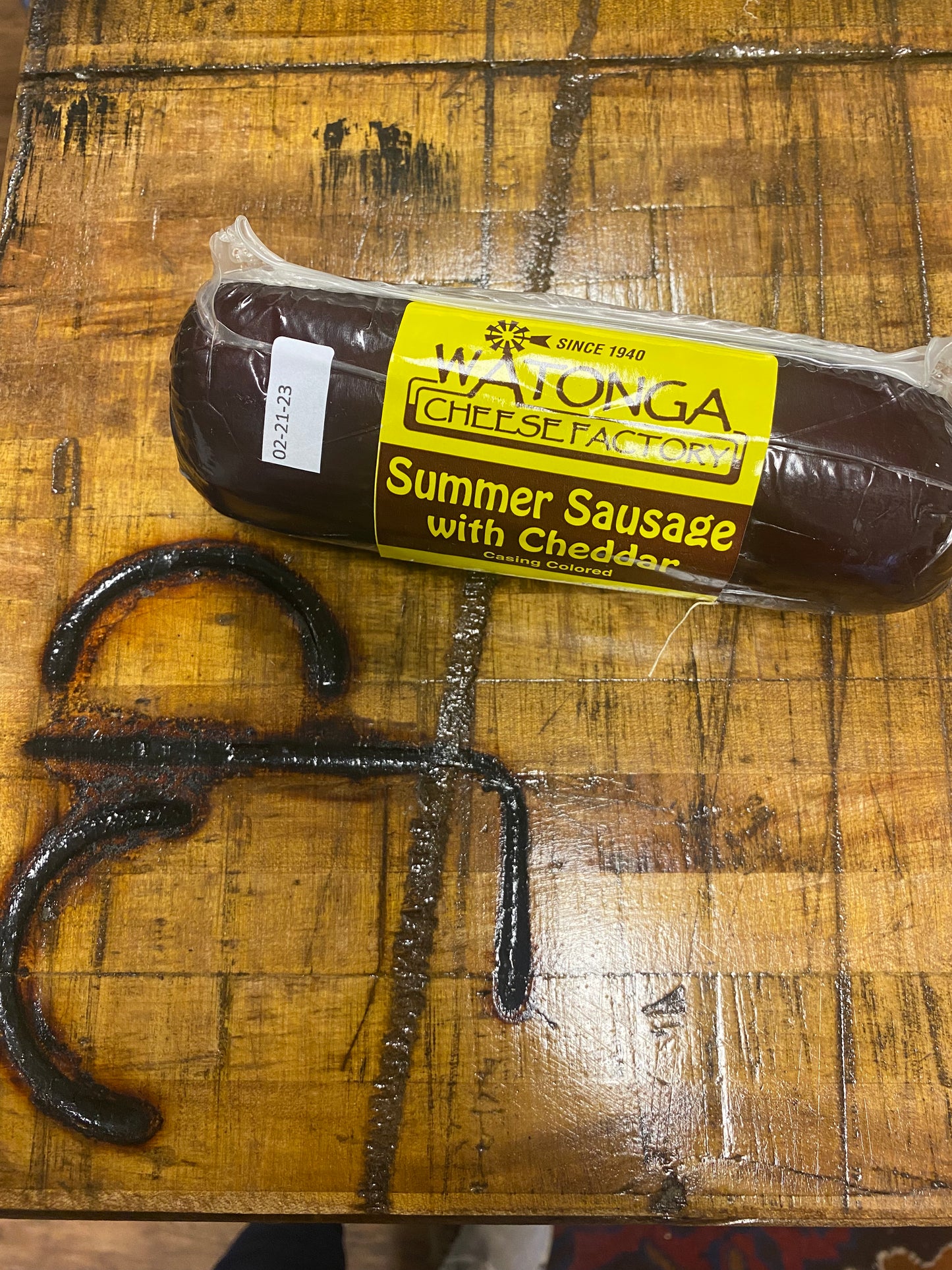 Watonga Summer Sausage with Cheddar